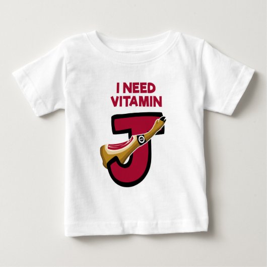 T-shirt Pour Bébé Vitamine J (Devant)