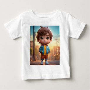 T-shirt Pour Bébé Vivid Chibi Boy : Un chef-d'oeuvre Photoréaliste 4