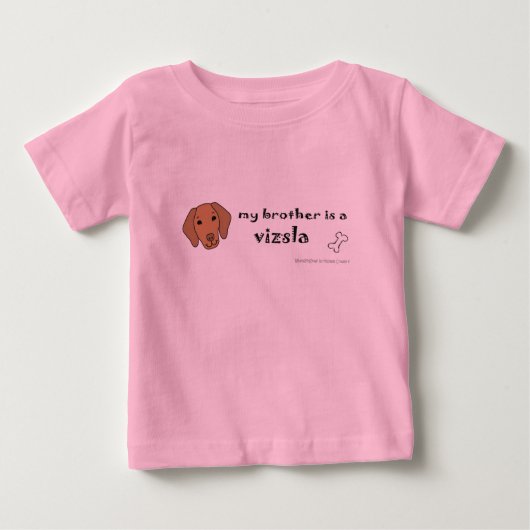 T-shirt Pour Bébé VizslaFrère (Devant)