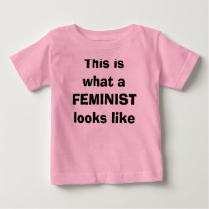 T-shirt Pour Bébé Voici à quoi ressemble un féministe