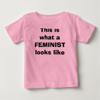 T-shirt Pour Bébé Voici à quoi ressemble un féministe