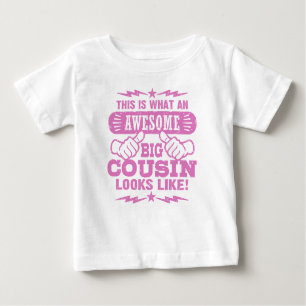 T-shirt Pour Bébé Voici À Quoi Ressemble Une Grande Cousine Épatante