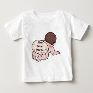 T-shirt Pour Bébé Voici Le Bébé Trouble