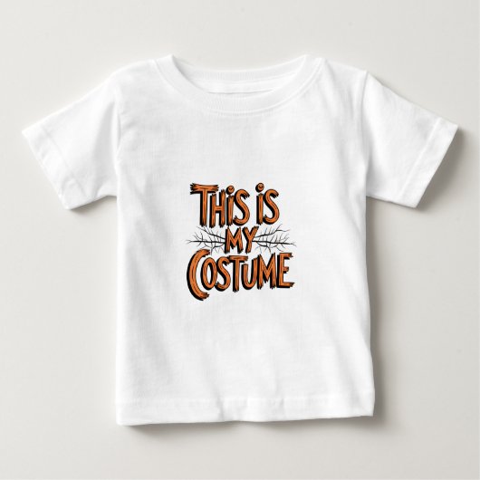 T-shirt Pour Bébé Voici mon costume Halloween (Devant)