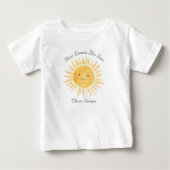 T-shirt Pour Bébé Voici venir le fils (Devant)