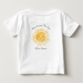 T-shirt Pour Bébé Voici venir le fils (Dos)