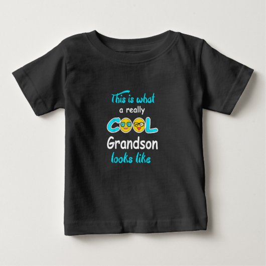 T-shirt Pour Bébé Voilà À Quoi Ressemble Grandson Vraiment Cool (Devant)