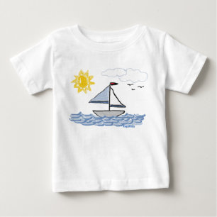 T-shirt Pour Bébé Voilier