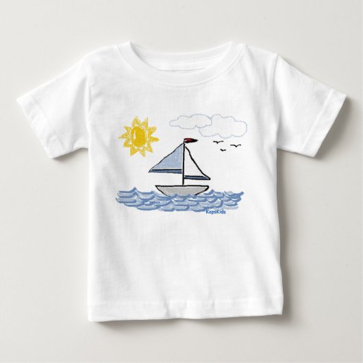 T-shirt Pour Bébé Voilier (Devant)