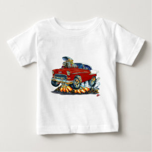 T-shirt Pour Bébé Voiture 1955 marron de Chevy Belair