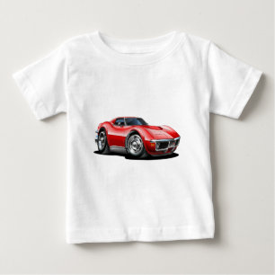 T-shirt Pour Bébé Voiture 1968-72 de rouge de Corvette