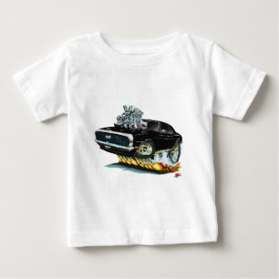 T-shirt Pour Bébé Voiture 1968 Noir-Blanche de Camaro
