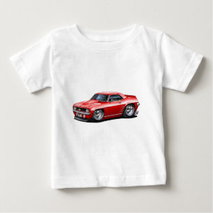 T-shirt Pour Bébé Voiture 1969 de rouge de Camaro solides solubles