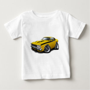 T-shirt Pour Bébé Voiture 1973-74 Jaune-Noire de Roadrunner