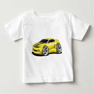 T-shirt Pour Bébé Voiture 2010-11 Jaune-Noire de Camaro