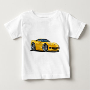 T-shirt Pour Bébé Voiture 2010-12 jaune de Corvette