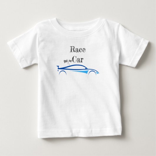 T-shirt Pour Bébé Voiture de course bébé été  (Devant)