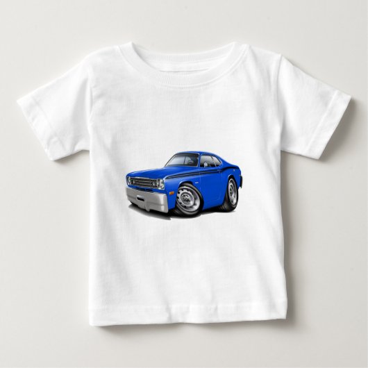 T-shirt Pour Bébé Voiture Duster Bleu-Noir 1970-74 (Devant)
