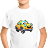 T-shirt Pour Bébé Voiture souriante Imprimer Moderne Enfants mignons