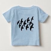T-shirt Pour Bébé Vol de pigeons (Dos)