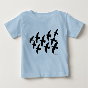 T-shirt Pour Bébé Vol de pigeons