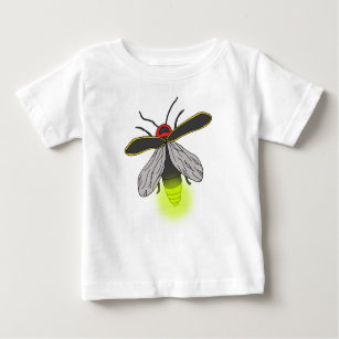T-shirt Pour Bébé vol d'insecte de foudre allumé