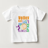 T-shirt Pour Bébé Volley-ball Bourne (Devant)