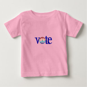 T-shirt Pour Bébé "vote" bébé tee