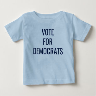 T-shirt Pour Bébé Vote pour Démocrate