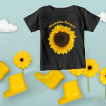 T-shirt Pour Bébé Votre nom ou citation courte tournesol<br><div class="desc">Fleur de tournesol Personnalisé avec le nom ou tout ce que vous voulez!</div>