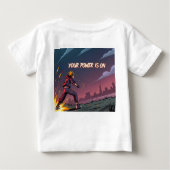 T-shirt Pour Bébé Votre puissance est activée - Explosif Manga Actio (Dos)