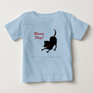 T-shirt Pour Bébé Voulez jouer la chemise