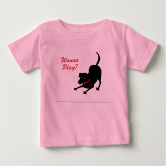 T-shirt Pour Bébé Voulez jouer la chemise