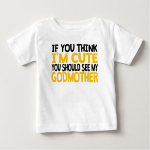 T-shirt Pour Bébé Vous devriez voir ma marraine