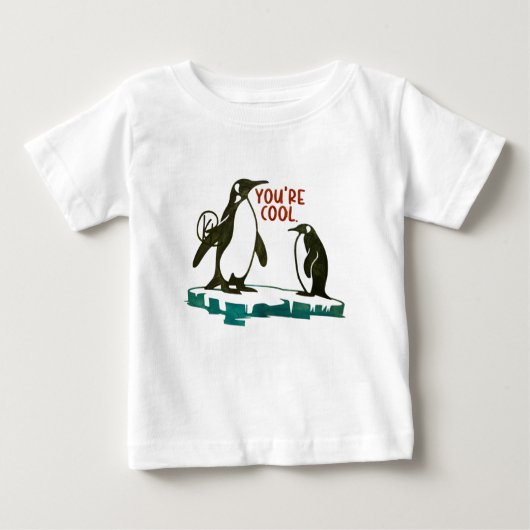 T-shirt Pour Bébé Vous êtes des pingouins Cool Art T (Devant)