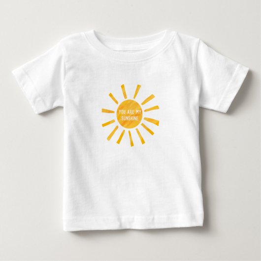 T-shirt Pour Bébé Vous Êtes Ma Chemise Sunshine (Devant)