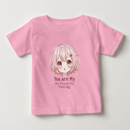 T-shirt Pour Bébé Vous êtes mon sentiment préféré (Devant)