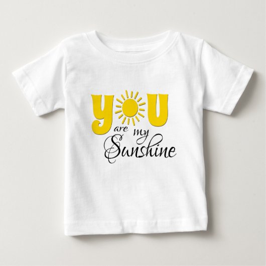 T-shirt Pour Bébé Vous êtes mon soleil (Devant)