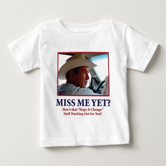 T-shirt Pour Bébé Vous me manquez déjà ? (Devant)