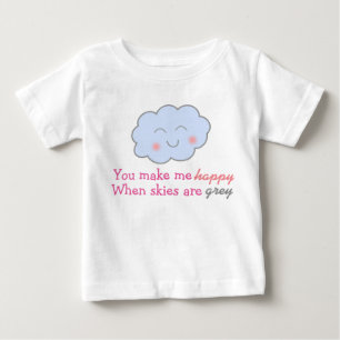 T-shirt Pour Bébé Vous me rendez heureux quand les cieux sont tutu