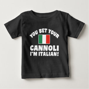 T-shirt Pour Bébé Vous pariez votre Cannoli Je suis Italien