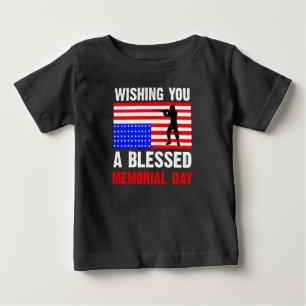 T-shirt Pour Bébé Vous souhaitant un jour de mémoire béni
