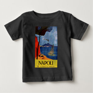 T-shirt Pour Bébé Voyage Amour Romance Vintage Napoli