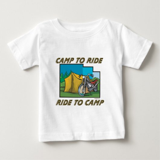 T-shirt Pour Bébé Voyage au camp (Devant)