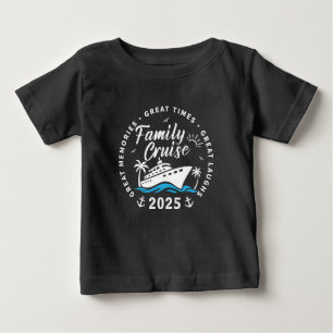 T-shirt Pour Bébé Voyage de croisière sur mesure en famille