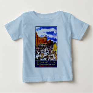 T-shirt Pour Bébé Voyage en train vintage à Atlantic City