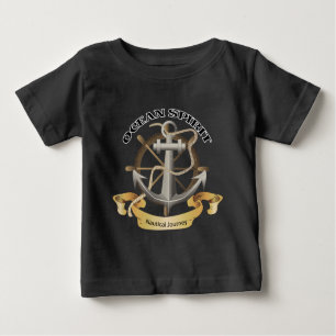 T-shirt Pour Bébé Voyage nautique Ocean Spirit