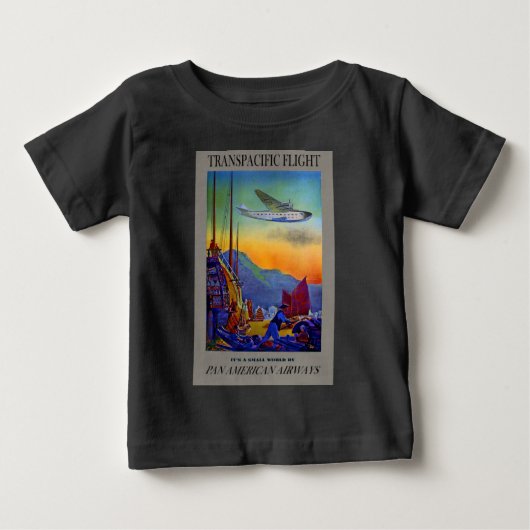 T-shirt Pour Bébé Voyage transpacifique vintage (Devant)
