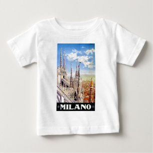 T-shirt Pour Bébé Voyage Vintage Milano