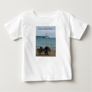 T-shirt Pour Bébé Vue du pont Mackinac